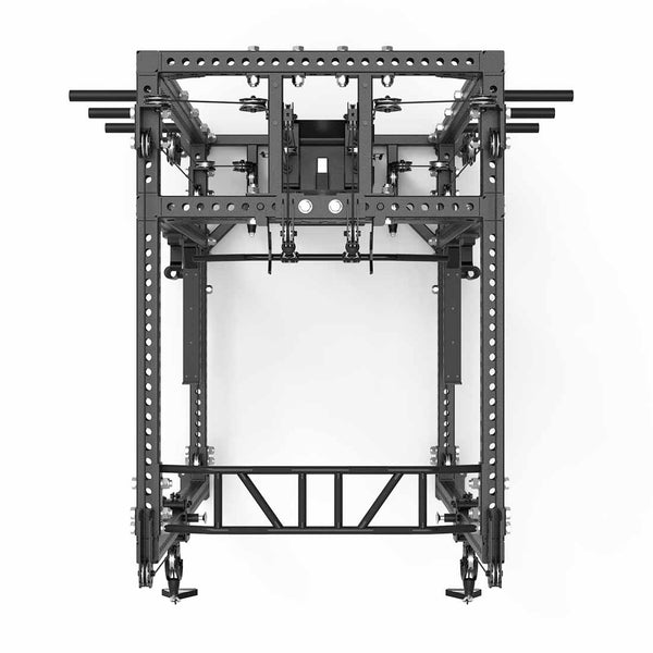 Top view of power rack cable machine