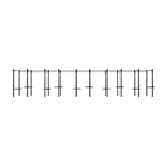 The SMAI The Yard - Rig - 10 Squat Cell is a black metal freestanding outdoor fitness structure with multiple pull-up bars and vertical posts, designed for bodyweight exercises, shown on a white background.