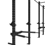 The Yard - Rig - 10 Squat Cell by SMAI is a robust, modular freestanding gym rack with numbered posts for adjustable attachments like dip bars labeled "THE YARD," making it an ideal commercial strength training solution.