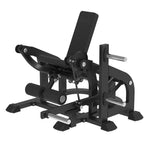 Black SMAI Commercial Plate Loaded Seated Leg Extension - CMX-09 with a seated design.