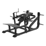SMAI Commercial Plate Loaded Glute Bridge - CMX-16 featuring a foot plate, padded backrest, and weight plate storage pegs, designed as durable commercial gym equipment.