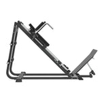 SMAI Commercial Plate Loaded Incline Squat - CMX-19 machine featuring a padded backrest and an adjustable foot plate.