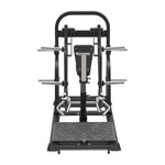 SMAI Commercial Plate Loaded Seated Bent Row - CMX-32 featuring a chest support pad, dual handles, and weight horns on either side.
