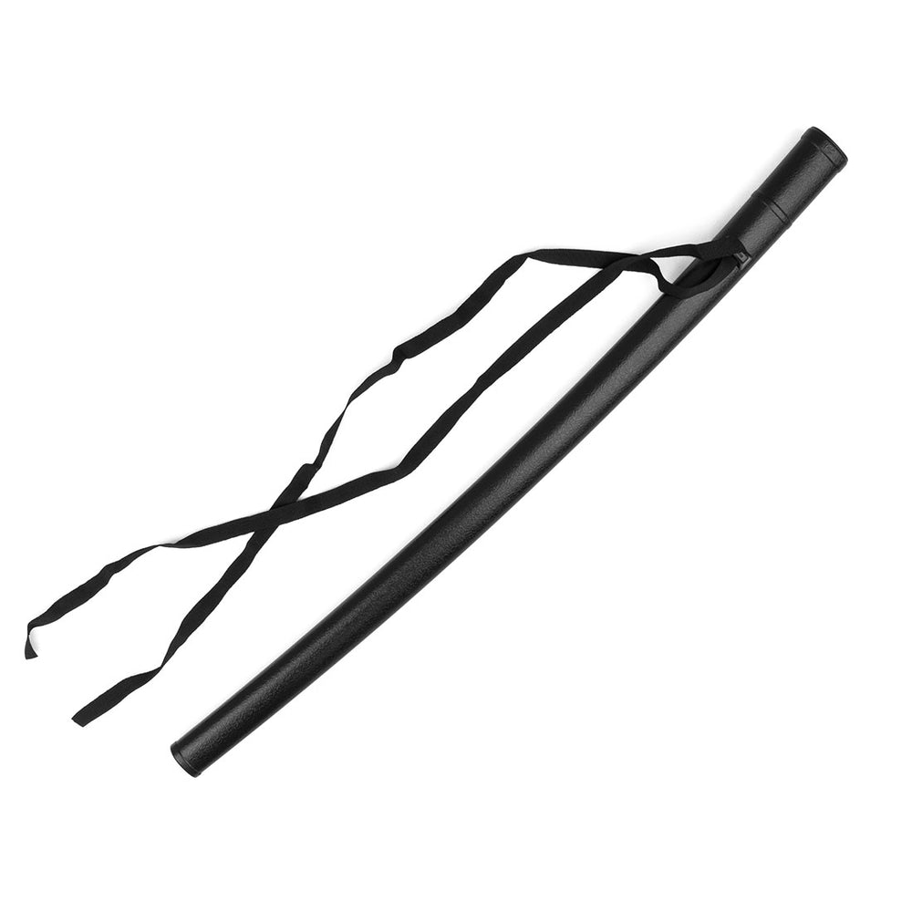 Scabbard for Bokken black plastic 78cm with ribbon tie