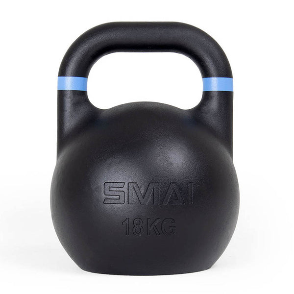 18kg Kettlebell Competition Grade Black with Blue stripe SMAI 