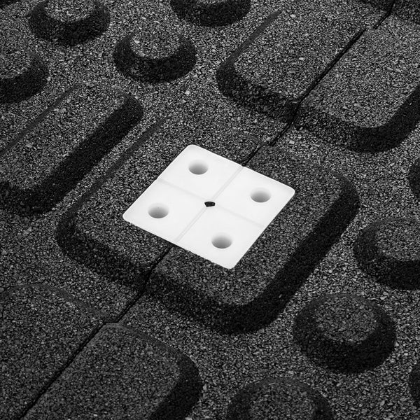 Connector in place for SMAI 50mm rubber gym tile