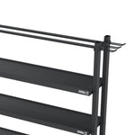 Introducing the SMAI Storage Rack - Tall, crafted with a robust, high-gauge steel frame and multiple horizontal supports. This minimalist design boasts top rods and is engineered to handle a 500 kg load, offering durability similar to that of a traditional storage rack.