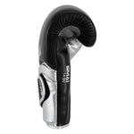 SMAI Silver Series Boxing Glove - Black/Silver, 14 oz, with wrist support.