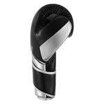 SMAI Silver Series Boxing Glove - Black/Silver, featuring black boxing gloves with silver accents and integrated wrist support.