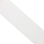 A close-up of SMAI's Dollamur Flexi-Roll Tatami Seam Tape in white, showing its fine horizontal ridges and tatami texture, positioned diagonally against a plain white background.