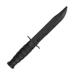 Daggar style training martial arts knife black plastic