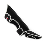 Muay Thai shin guards side view in step SMAI