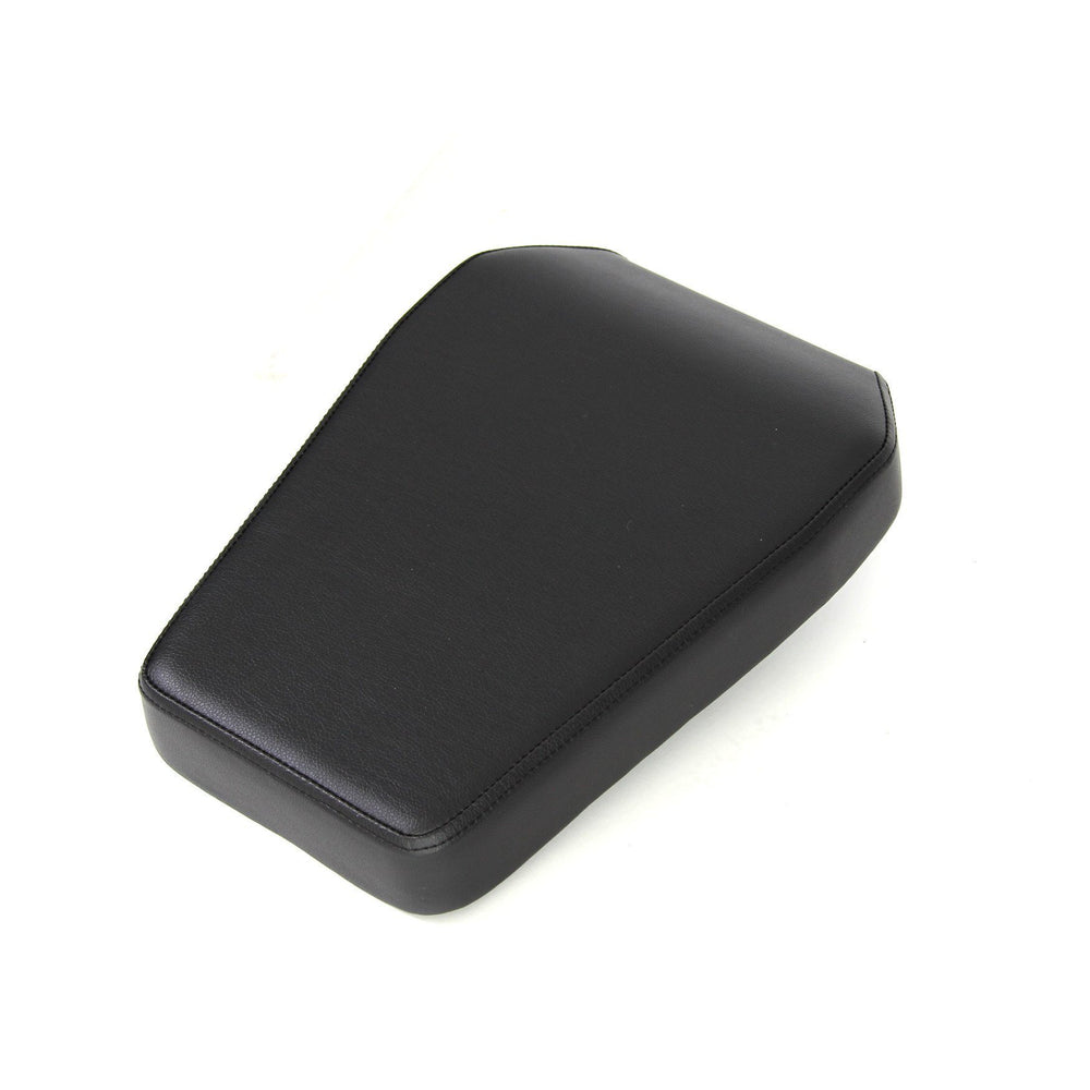 A black armrest cover with a smooth texture, made from durable vinyl upholstery, displayed against a white background. Designed in a rectangular shape with slightly rounded edges, it serves as an ideal replacement seat accessory for your SMAI Super Bench - Spare Seat Replacement.