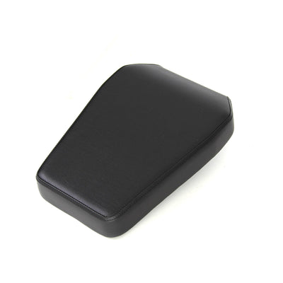 A black armrest cover with a smooth texture, made from durable vinyl upholstery, displayed against a white background. Designed in a rectangular shape with slightly rounded edges, it serves as an ideal replacement seat accessory for your SMAI Super Bench - Spare Seat Replacement.