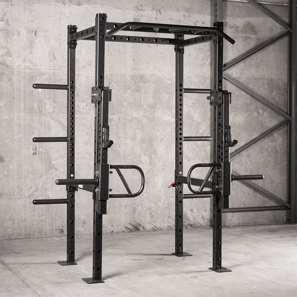Weightlifting Power Rack with Jammer Arms