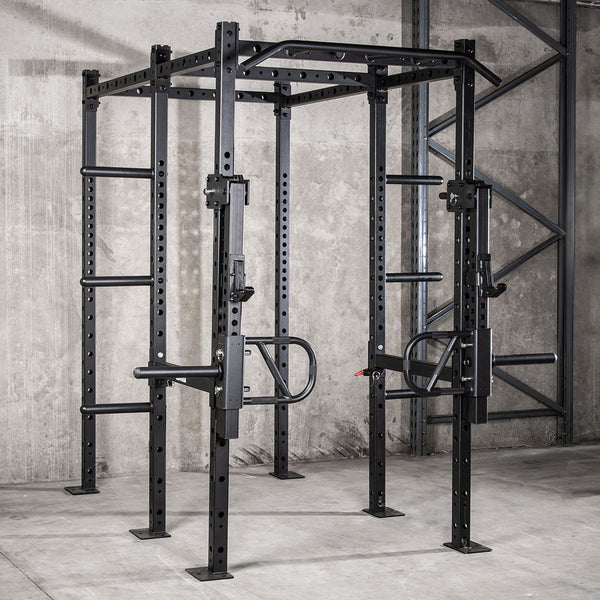 Two cell power rack with jammer arms