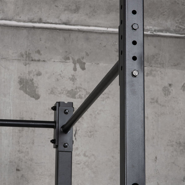 Weightlifting rig cross beam connector