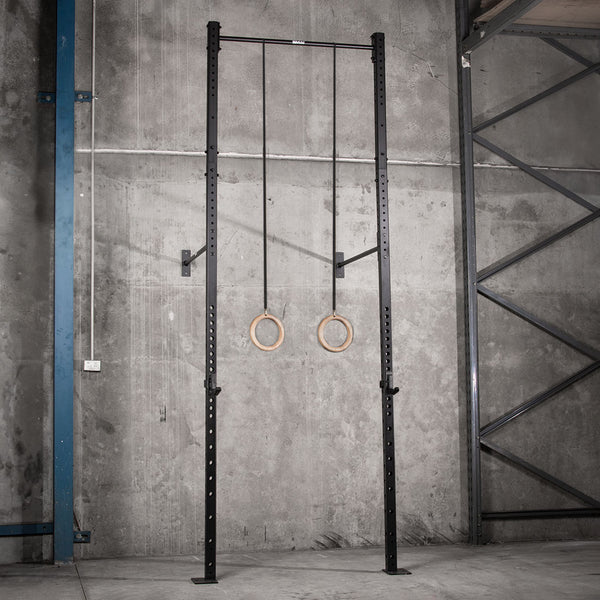 Wall mounted gymnastics ring rig