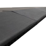 detail close up of edge ramp for  for acoustic 50mm rubber gym tile