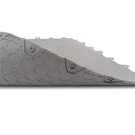 TPE Gym Flooring Tile - 5mm - Grey Close up of bottom texture