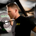 Man squatting HD Bumper Plates (Pair) - 10kg