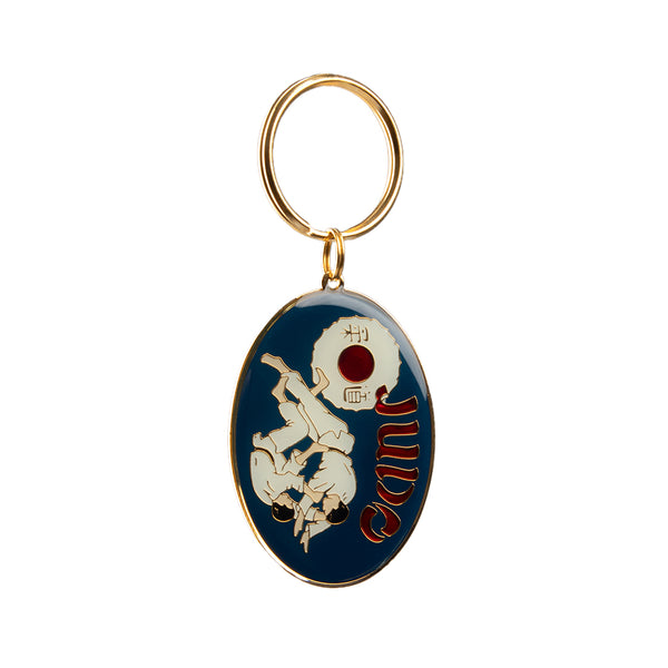 Judo Throw keyring gold