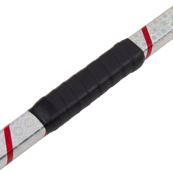 Prism Demo Kama - Red and Silver with Grip Close Up of Grip
