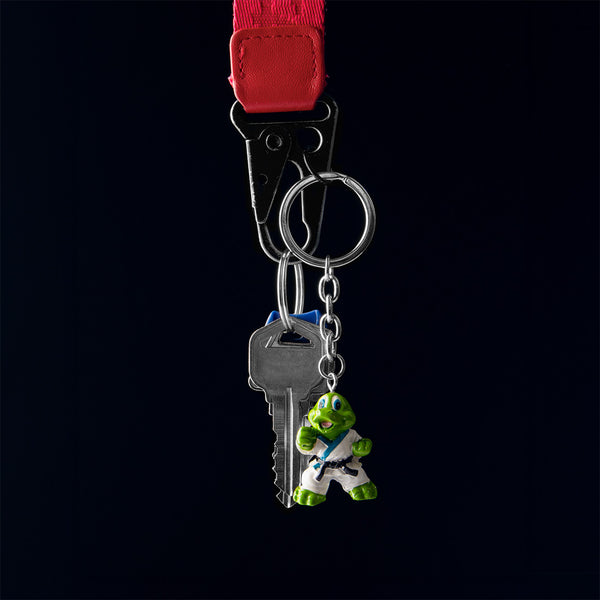 3D Karate Dragon Keyring Black Background