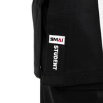 Black 8oz Student Karate uniform lapel label