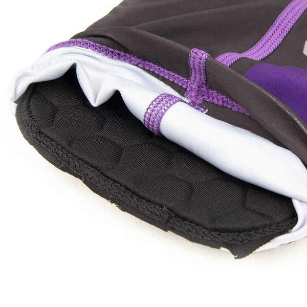 SMAI Knee Guard Womens (Pair) Black and Purple Close up of inner padding