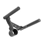 The SMAI Core Trainer / Landmine Parallel Row Handle features two parallel knurled grips, a central opening for gym equipment connection, and a cutout "AMP" design.