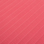 Close-up of the SMAI Jigsaw EVA Mat - Value Range - 4cm, showing its textured pink surface with evenly spaced diagonal rows of raised, thin rectangular ridges typical of high-quality SMAI mats.