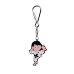 Man Kicking - Keyring Front View