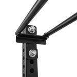 bracket of ball rack on Gym storage rack