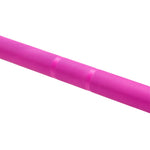 A close-up of the SMAI Barbell - Magenta Ceramic Coat - 15kg shows its knurled grip and smooth center band on a white background.