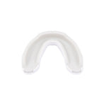 The SMAI 3 Layer Gel Mouth Guard - Senior is a white upper-teeth mouthguard, shown on a plain white background, designed to offer optimal impact protection.