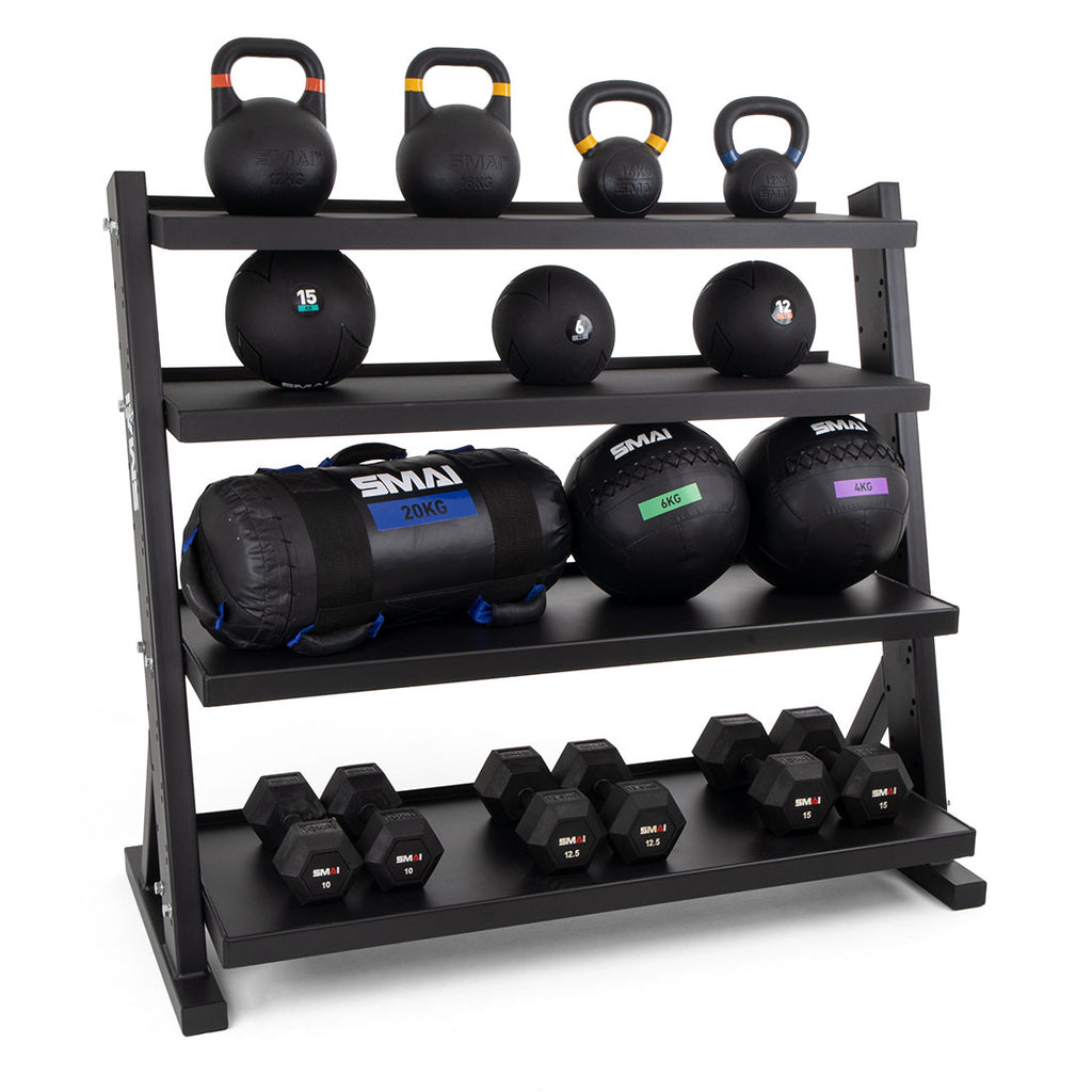 Hybrid Storage Rack for Gym Equipment – SMAI