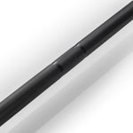 A close-up of the SMAI The Yard - Barbell - 15kg in black, featuring a textured, knurled grip, shown against a white background.