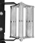 SMAI Open Hex trap Bar - 3 Grip - Close up of 3 grip handle chrome knurling