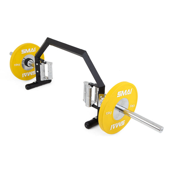 SMAI Open Hex trap Bar - 3 Grip - Loaded Bumper Plates