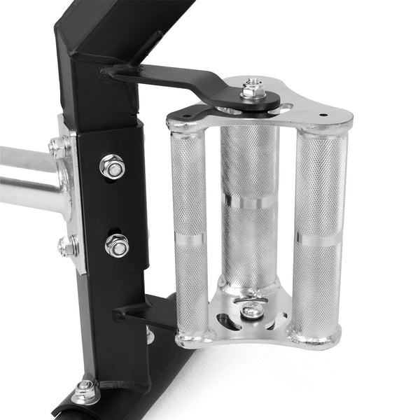 SMAI Open Hex trap Bar - 3 Grip - 3 grip handle with chrome knurling
