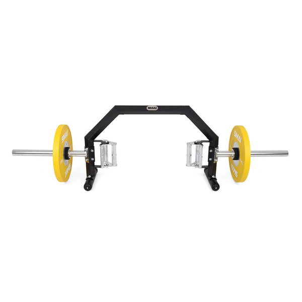 SMAI Open Hex trap Bar - 3 Grip - Loaded with 15kg Bumper Plates