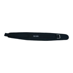 The SMAI The Yard - Nylon Weightlifting Belt (Large) is a black padded adjustable belt with “THE YARD” in white at the center, offering strong lower back support and a sturdy metal buckle for weightlifting.