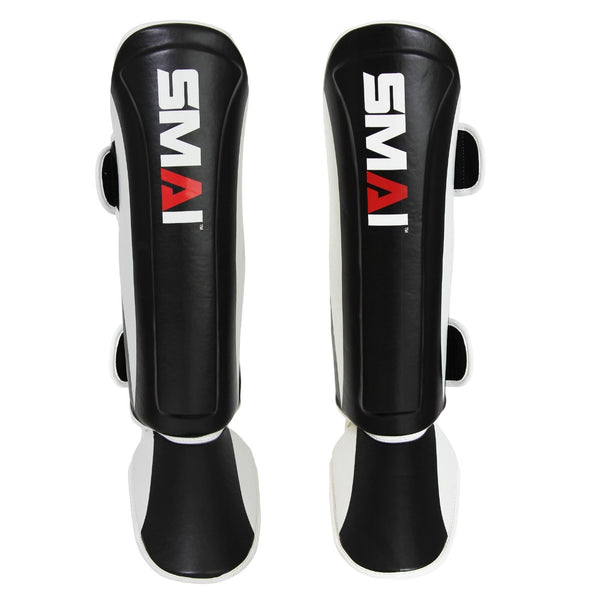 SMAI Essentials Muay Thai Shin Guards (pair) front view