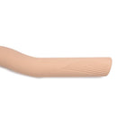The SMAI Pilates Weighted Bar Blush Pink 7kg features a beige, slightly curved handle with a ribbed grip—an elegant and effective choice for full-body conditioning and Pilates routines, shown against a white background.