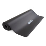 dark grey yoga mat / pilates mat SMAI rubber workout mat  rolled up