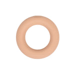 The SMAI Pilates Power Ring in Blush Pink (2.5kg) is a round silicone fitness accessory with a smooth inner side and textured outer edge, pictured on a white background.