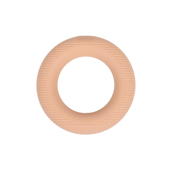 The SMAI Pilates Power Ring in Blush Pink (2.5kg) is a round silicone fitness accessory with a smooth inner side and textured outer edge, pictured on a white background.