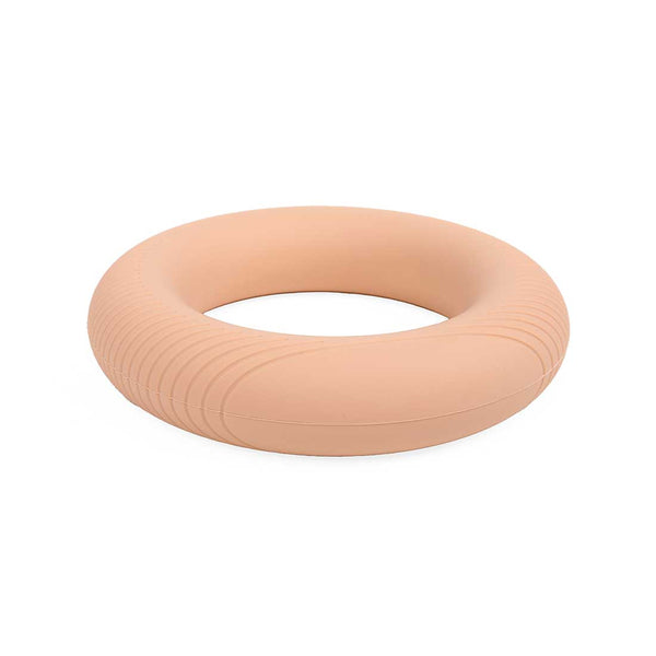 The SMAI Pilates Power Ring Blush Pink 2.5kg features a round, blush pink silicone design with subtle textured lines, displayed against a plain white background.