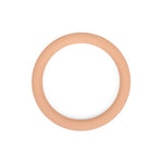 The SMAI Pilates Power Ring Blush Pink 4.5kg is a silicone-covered fitness ring in blush pink, featuring subtle textured lines along its outer edge, displayed against a white background.